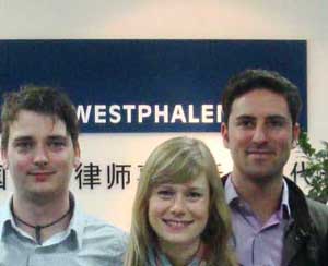 Campusbridge with students in China: company -Visit at lawers office / Graf v. Westphalen in Shanghai